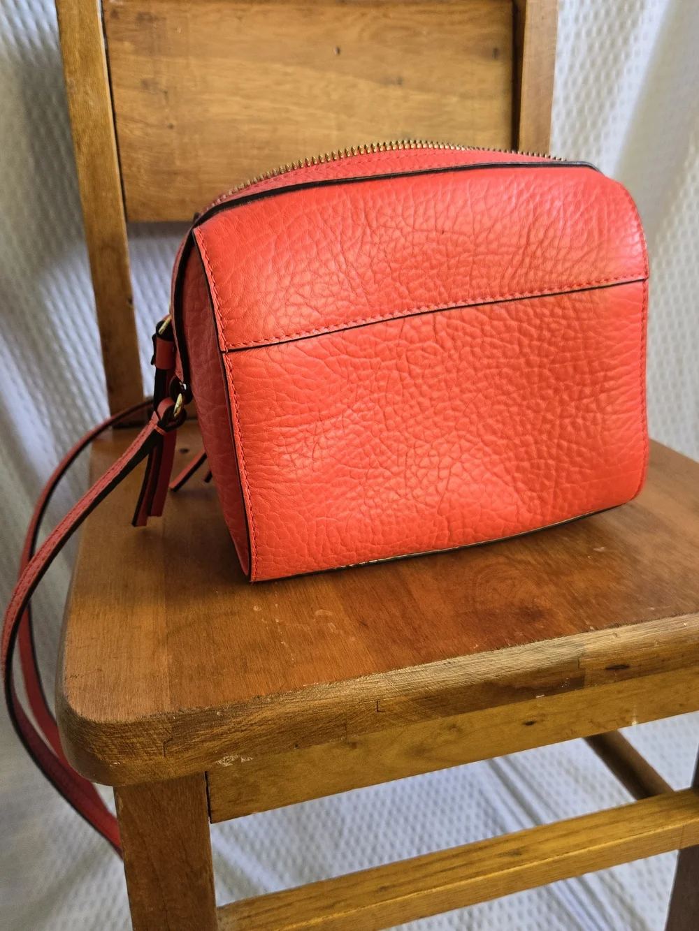 Kate Spade Pink Perforated Leather Perri Lane Looloo Crossbody Bag